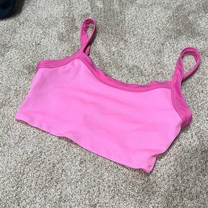 Aerie ribbed pink top 💕